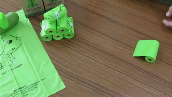 PAWS ASIA Wholesale Portable Eco Friendly Compostable Biodegradable Dog Poop Bags