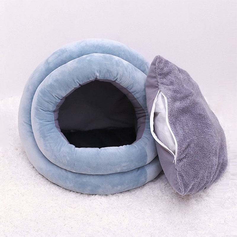 PAWS ASIA Supplier Wholesale Washable Cheap Eco Friendly Fancy Cute Fluffy Plush Small Dog Bed Cat