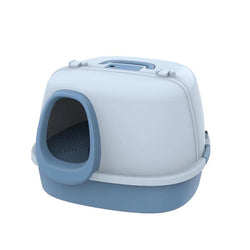 PAWS ASIA Manufacturers Luxury Enclosed Open Top Big Cat Litter Box Toilet With Small Corridor