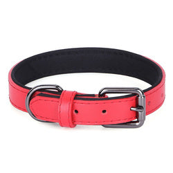 PAWS ASIA Suppliers OEM Design Pet Accessories Luxury Cowhide Leather Waterproof Heavy Duty Dog Collar