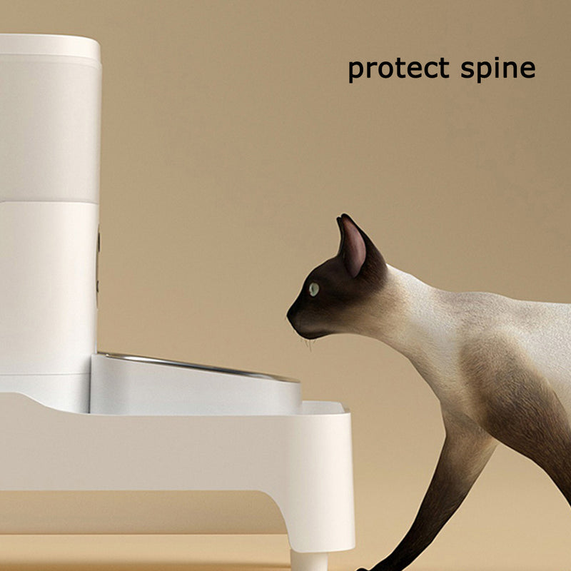 PAWS ASIA Wholesale Large Elevated Adjustable Height Protect Spine Cat Smart Pet Feeder Stand Bracket