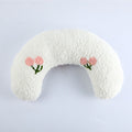 PAWS ASIA Suppliers Cute Soft Protect Cervical Half Round Cozy Plush Pet Pillow Dog Cat