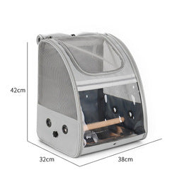 PAWS ASIA Suppliers Lightweight Travel Portable Breathable Pet Parrot Bird Carrier Cage Bag Backpack