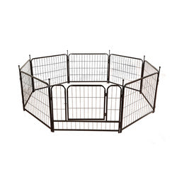 PAWS ASIA Suppliers Large Indoor Metal Foldable Expandable Dog Fence With 8 Panels Pet Exercise Kennel Playpen