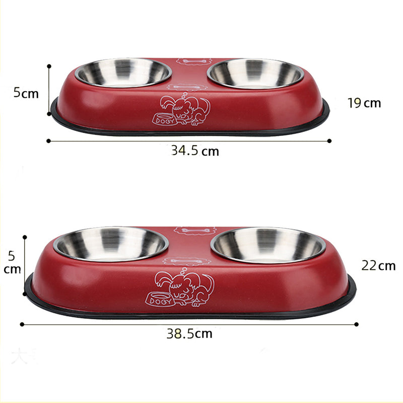 PAWS ASIA AliExpress New High Quality Outdoor Multi Color Fancy Patterned Pet Double Dog Bowls5