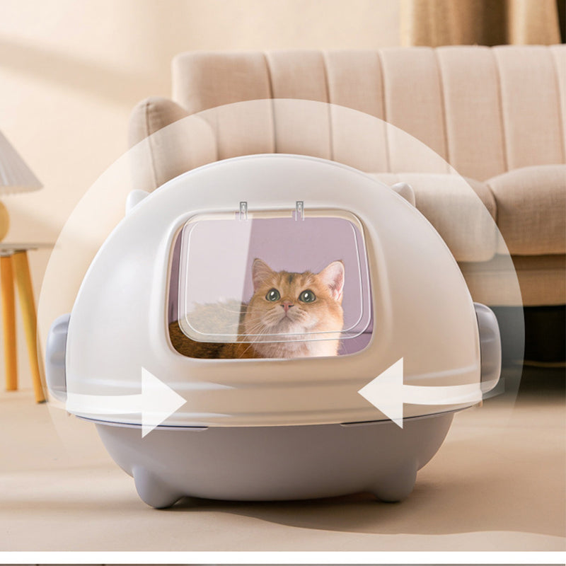 PAWS ASIA Wholesale Hot Sale Pet Clean Up products Fully Enclosed Large Cat Litter Box
