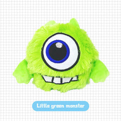 PAWS ASIA Wholesale Soft Plush Moving Chew Teeth Cleaning Activity Automatic Electric Pet Toy Squeak Monster