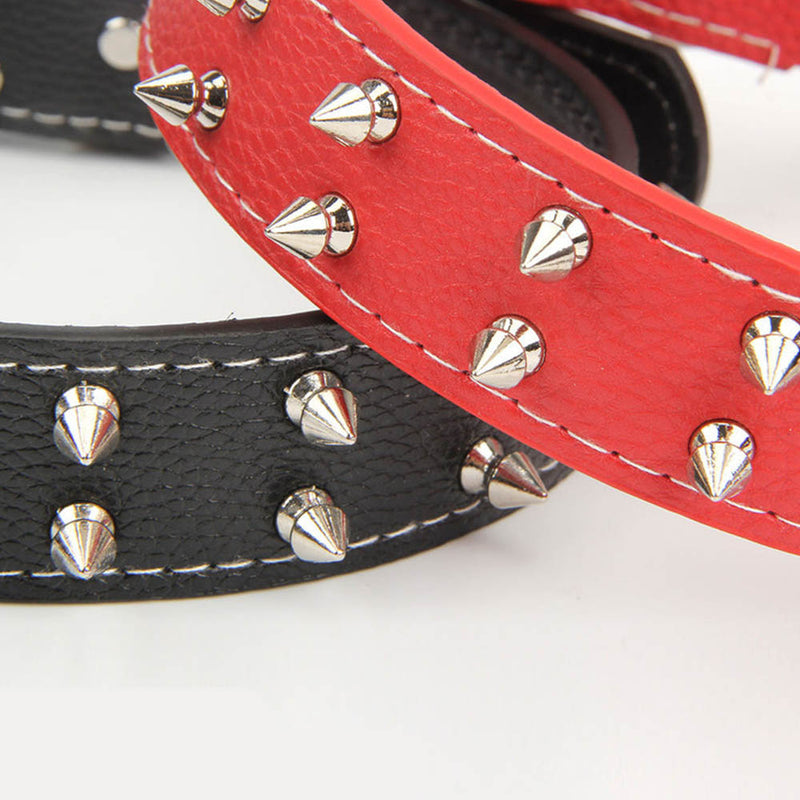 PAWS ASIA Suppliers Custom Personalized Pu Leather Metal Studded Dog Collar With Spikes
