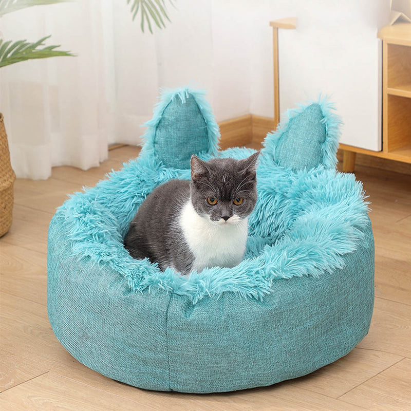 PAWS ASIA Supplier Best Selling Fluffy Velvet Cute Eco Friendly Cat Bed Pet Dog