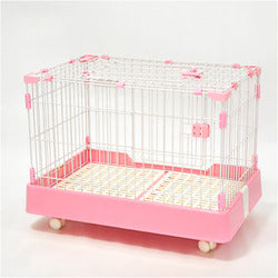 PAWS ASIA Suppliers Metal Cheap Indoor Breeding Rabbit Cage With Wheel For Sale