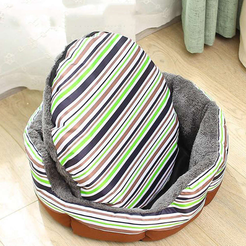 PAWS ASIA Supplier Best Quality Washable Portable Arctic Velvet Luxury Dog Bed Cat