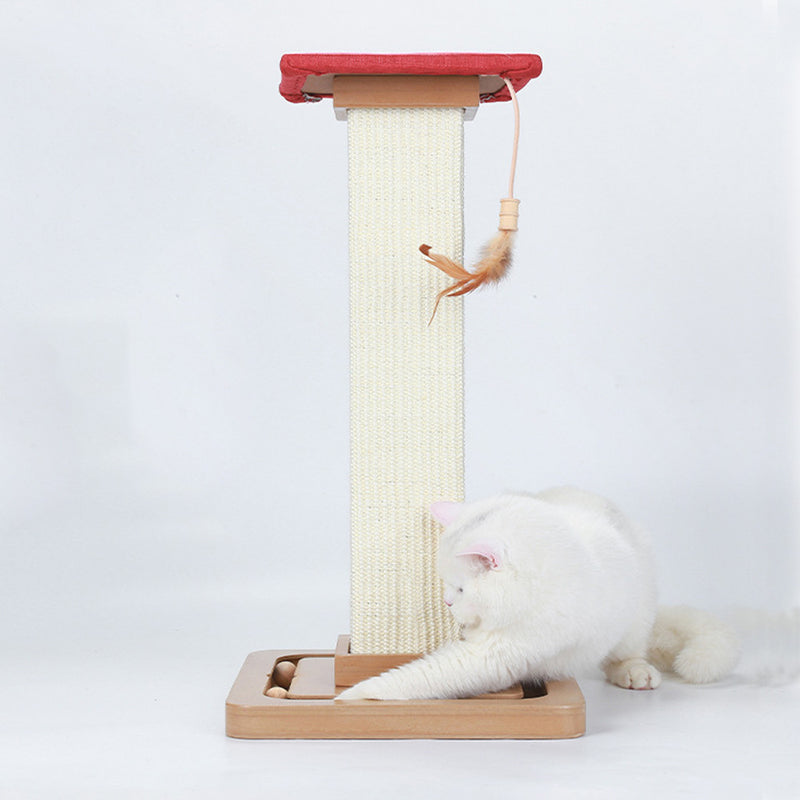 PAWS ASIA Manufacturers Sisal European Style Climbing Frame Cat Scratching Post With Feather6