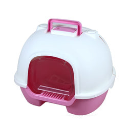 PAWS ASIA Manufacturers Eco Friendly Super Large Closed Splash Proof Cat Toilet With Cat Sand Shovel