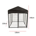 PAWS ASIA Factory Metal Tube Breathable Outdoor Foldable Dog Playpen With Cover Pet Fence Exercise