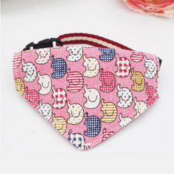 PAWS ASIA Supplier Cheap Stylish Fancy Colorful Mixed Patterns Cute Cat Bandana Collar