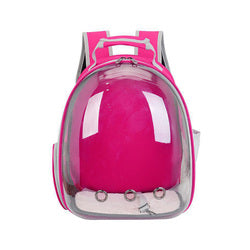 PAWS ASIA Wholesale Fashion Hiking  Portable Transparent Clear Pet Carrier Cat Backpack Dog