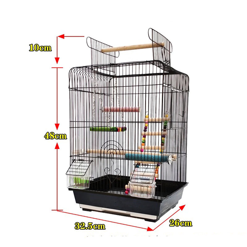 PAWS ASIA Chinese Manufacturer Hot Sale Metal Luxury Hanging Breeding Cage Love Birds With Plastic Trays