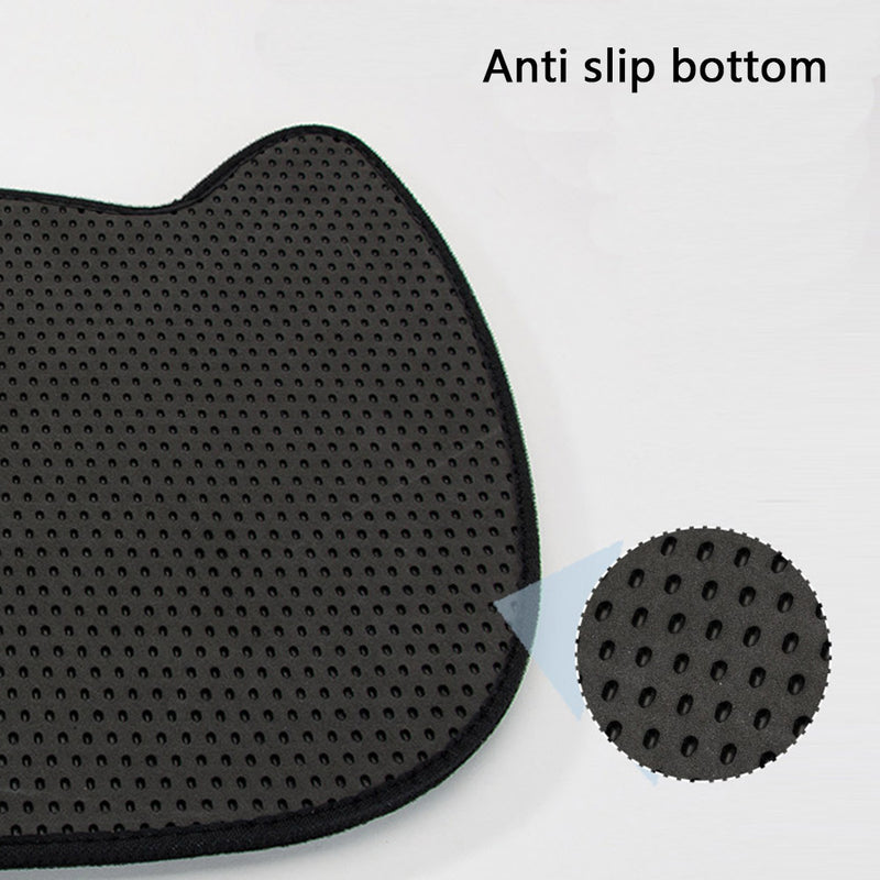 PAWS ASIA Suppliers High Quality EVA Double Layer Scratching Cat Litter Mat Trapper Pet Feeder Pad With Anti Slip Bottom