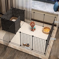 PAWS ASIA Suppliers Metal Small Freely Combined Dog Fence For Pet Isolation Cat Barrier Kennel