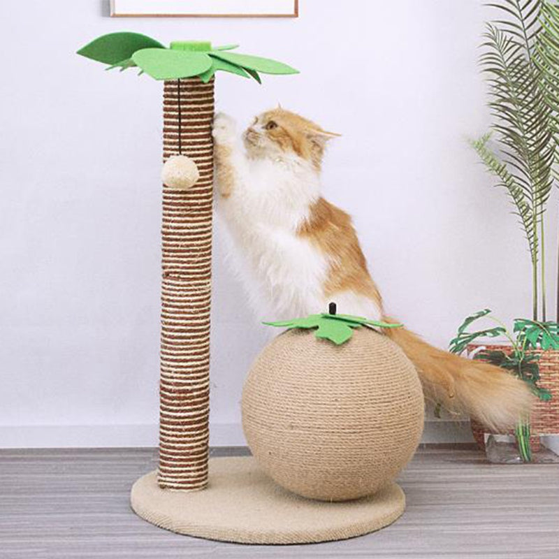 PAWS ASIA Wholesale Sisal Pet Climbing Frame Plush Interactive Scratching Cat Toy
