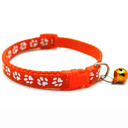 PAWS ASIA Wholesale Pet Supplies Cheap Fashion Adjustable Safety Release Dog Cat Collar With Bell