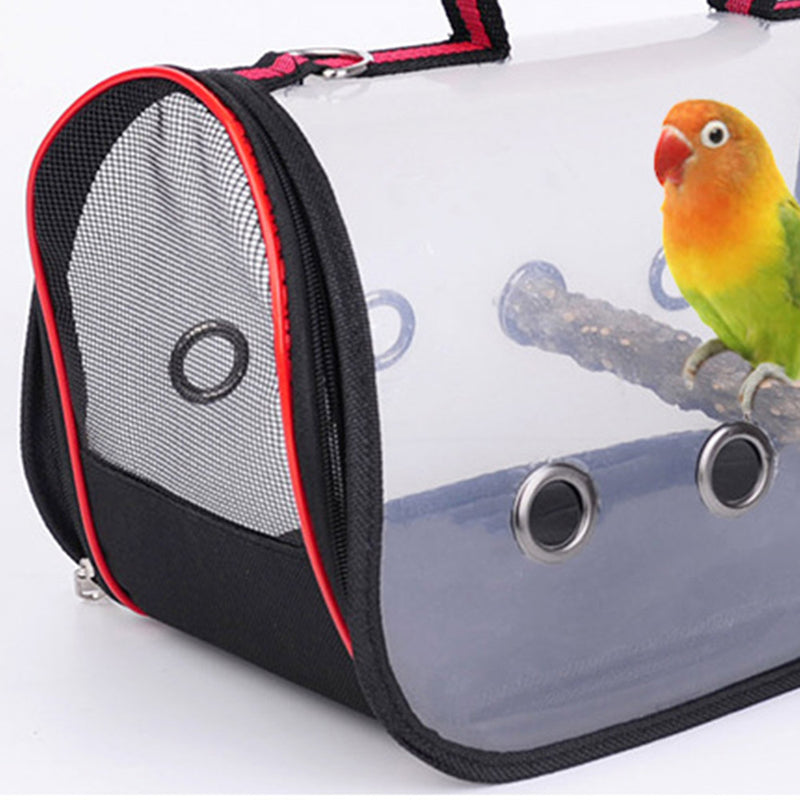 PAWS ASIA Manufacturers PVC Transparent Foldable Outdoor Bird Travel Cage