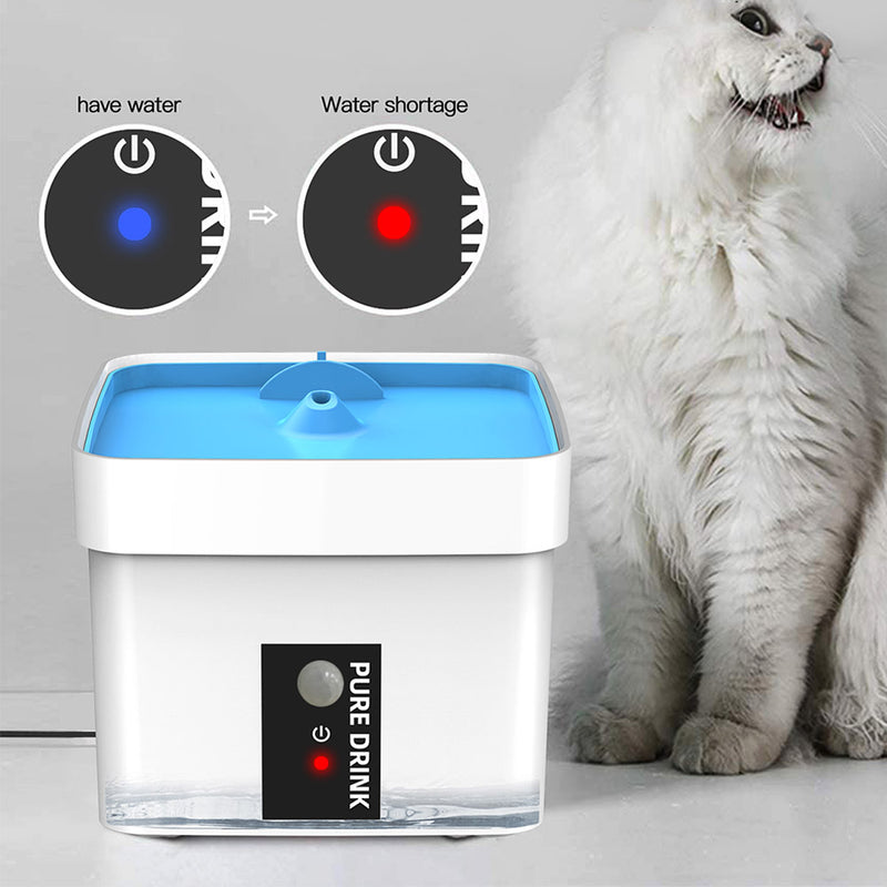 PETCOME Suppliers Pet Travel Quite Automatic UVC Disinfection Cat Drinking Fountain Filters 1L