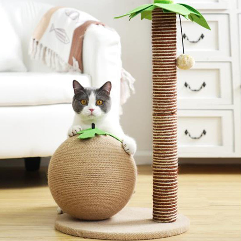 PAWS ASIA Amazon Fashion Sisal Climbing Frame Interactive Plush Scratching Cat Toy6