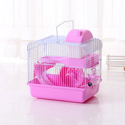 PAWS ASIA Wholesale Wire Small Cute 2 Story Cheap Hamster Cages Castle For Sale