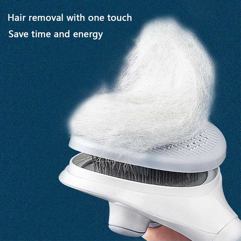 PAWS ASIA Factory Pet Grooming Cleaning Portable White Deshedding Massage Cat Dog Brush Hair Comb