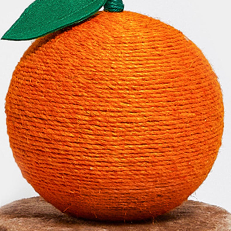 PAWS ASIA Ebay Pop High Quality Hand Made Sisal Cute Orange Shape Cat Scratch Toy Ball