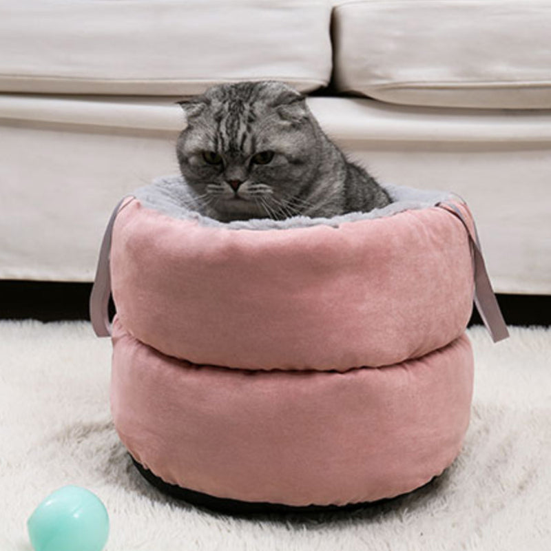PAWS ASIA Ebay Top Sale Winter Deluxe Outdoor Portable Pink Warm Cave Cat Kennel Dog