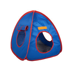 PAWS ASIA Wholesale Waterproof Oxford Cloth Blue Funny Pet Cave Cat Bed Small Dog Play Tent House