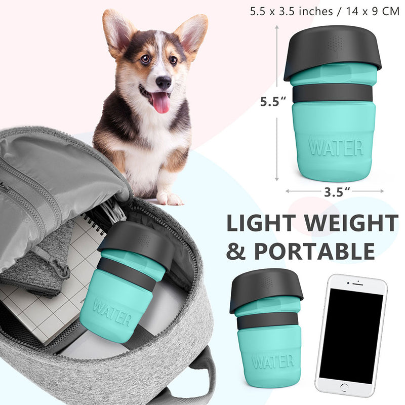 PAWS ASIA Wholesale New Silicone Travel Foldable Portable Outdoor Dog Water Bottle 520ml