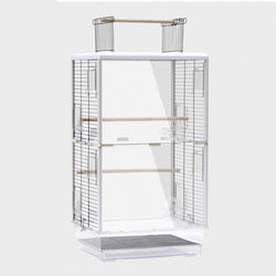 PAWS ASIA Manufacturers White Transparent Ornamental Big Acrylic Bird Cage