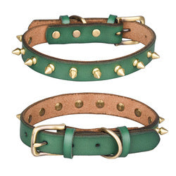 PAWS ASIA Wholesale Leather Fashion Luxury Personalized Anti Bite Spiked Studded Dog Collar Cat