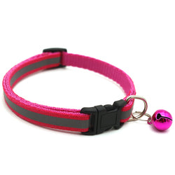 PAWS ASIA Suppliers Low Price  Customizable Bulk Reflective Cute Bell Plain Dog Collar Cat