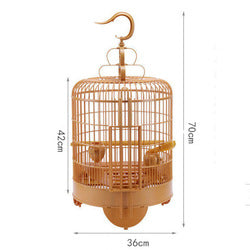 PAWS ASIA China Suppliers Round Breeding Canary Bird Cage With Side Door Aviary Budgie