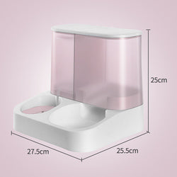 PAWS ASIA Suppliers New Storage Food Water Container Automatic Feeder Transparent Dog Bowl Cat