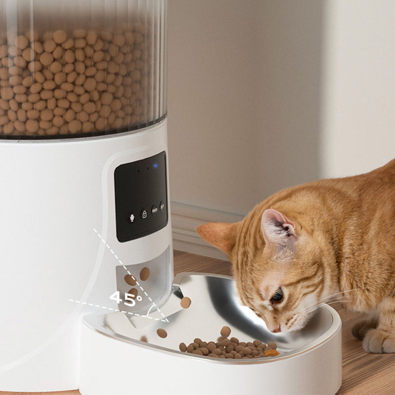 PAWS ASIA Manufacturers 4L Wifi Automatic Pet Food Dispenser Cat Dog Feeder With Talking From Smart Phone