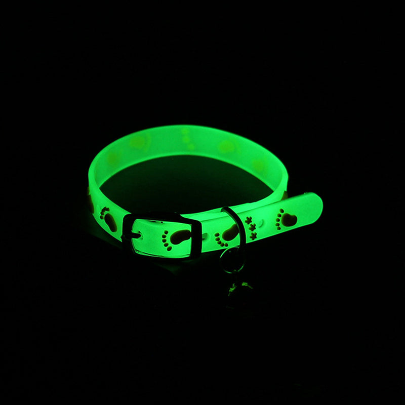 PAWS ASIA Manufacturers 2021 AliExpress Popular Cute Personalized Security Luminous Soft Luxury Cat Collar With Bells