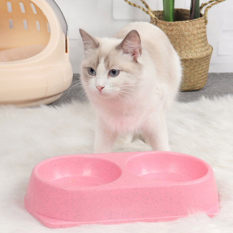 PAWS ASIA Suppliers Dropshipping Cheap Anti Over Dual Purpose Cute Round Pet Feeding Bowls For Cat Dog