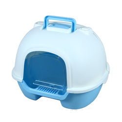 PAWS ASIA Manufacturers Eco Friendly Super Large Closed Splash Proof Cat Toilet With Cat Sand Shovel