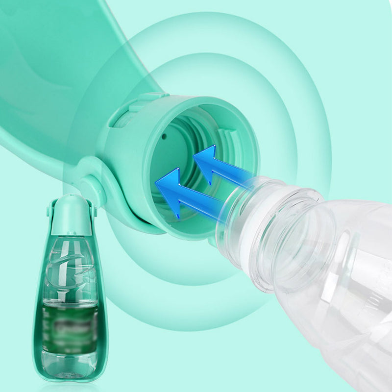 PAWS ASIA Wholesale Plastic Travel Portable Multi Use Foldable Leak Proof Dog Water Bottle Pet Preform Minerals