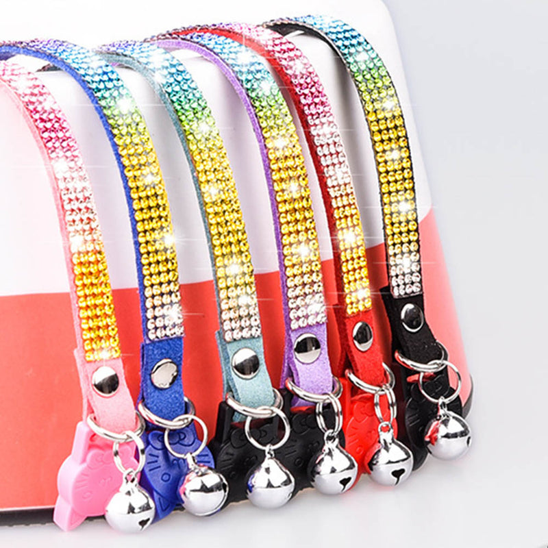 PAWS ASIA Wholesale Pet Accessories Breakaway Luxury Rhinestone Dog Cat Collar With Bells
