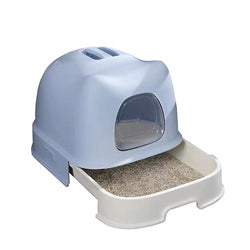 PAWS ASIA Suppliers New Design Eco Friendly Full Enclosed Pet Toilet Box Cat Litter Box With Drawer