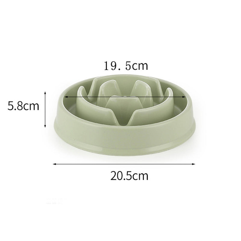 PAWS ASIA Supplier Plastic Travel Portable Blue No Spill Slow Feeder Food Eating Large Dog Bowl