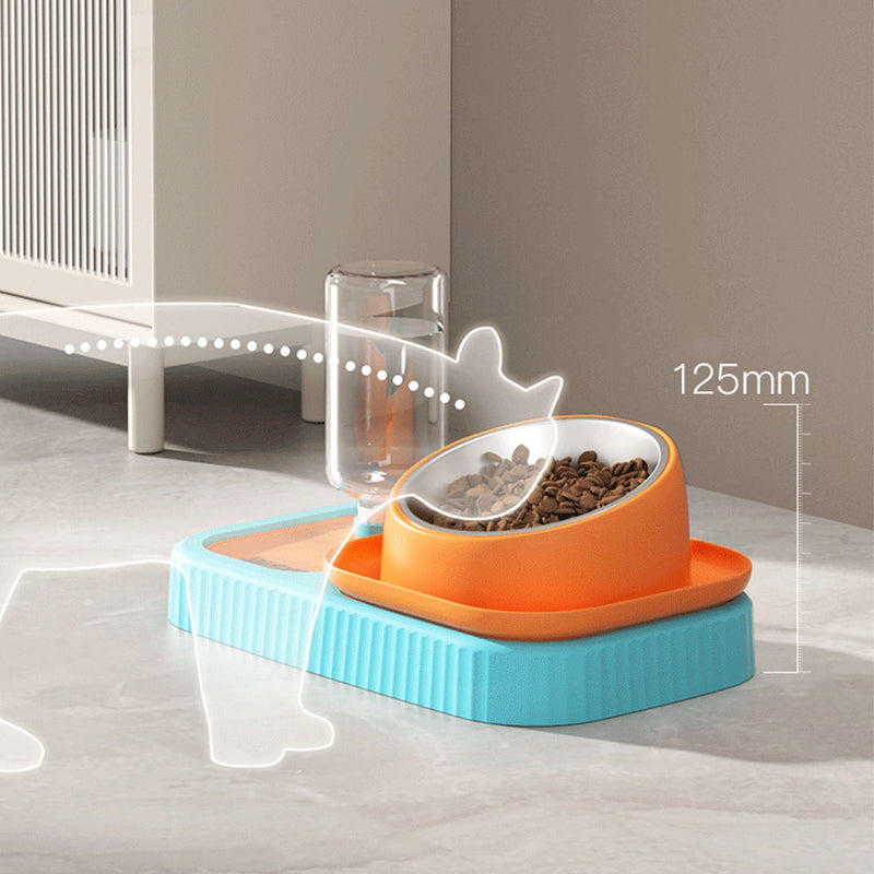 PAWS ASIA Suppliers Plastic Multifunctional Detachable Elevated Automatic Water Cat Bowl Dog Slow Feeder