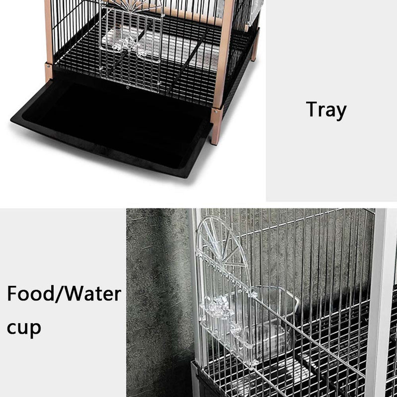 PAWS ASIA Factory Wholesale European Style Luxury Aluminium Finches Vintage Bird Cage With Tray