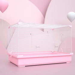 PAWS ASIA Manufacturers Wire Small Animal Pet Pink Hamster Travel Cages
